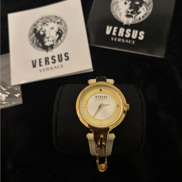Versus Versace Gold and White Women\'s Watch